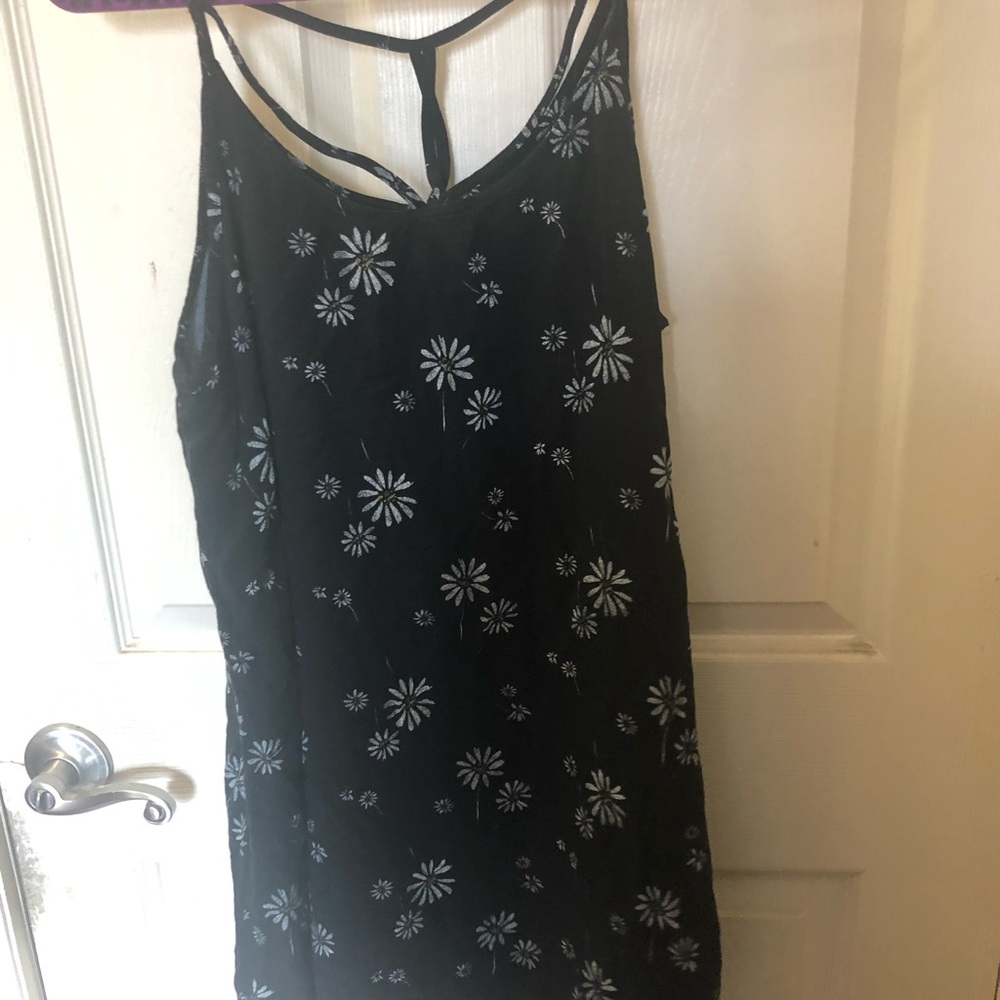 Black floral dress